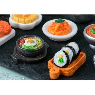 [Mô hình thu nhỏ] bát mì ramen mì cay hàn quốc chén cơm trắng   trang trí bàn làm việc nhà cửa