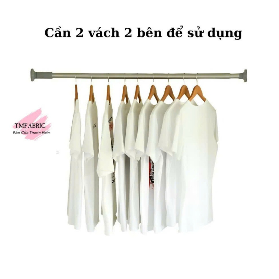 Thanh treo rèm cửa, cây treo đồ không cần khoan đục, Rèm Cửa TMFABRIC Thanh Minh