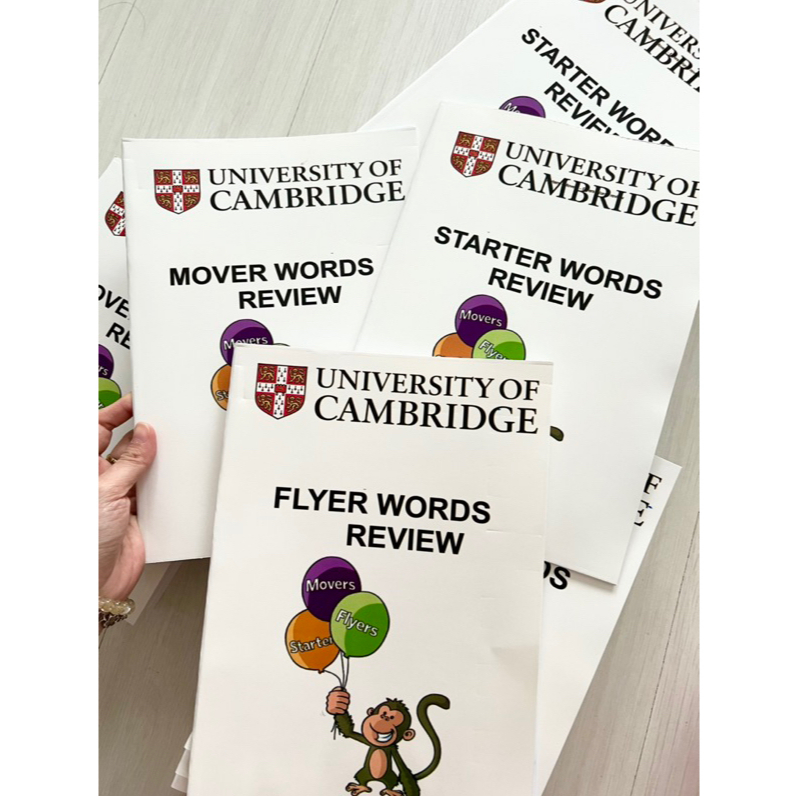 Bộ 3 vở viết từ vựng Starters - Movers - Flyers