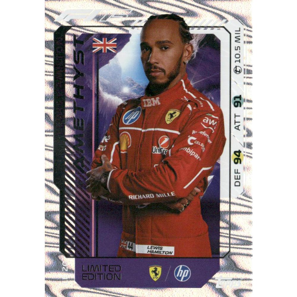Thẻ Topps F1 Turbo Attax 2025 tay đua Lewis Hamilton