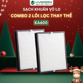  Combo 2 Màng Lọc  Lõi Lọc  HEPA H13 Diệt Khuẩn Cho Máy Lọc Không Khí UVGREEN KA600 FT - Bộ Lọc 3 Lớp Cấp Lọc Than Hoạt 