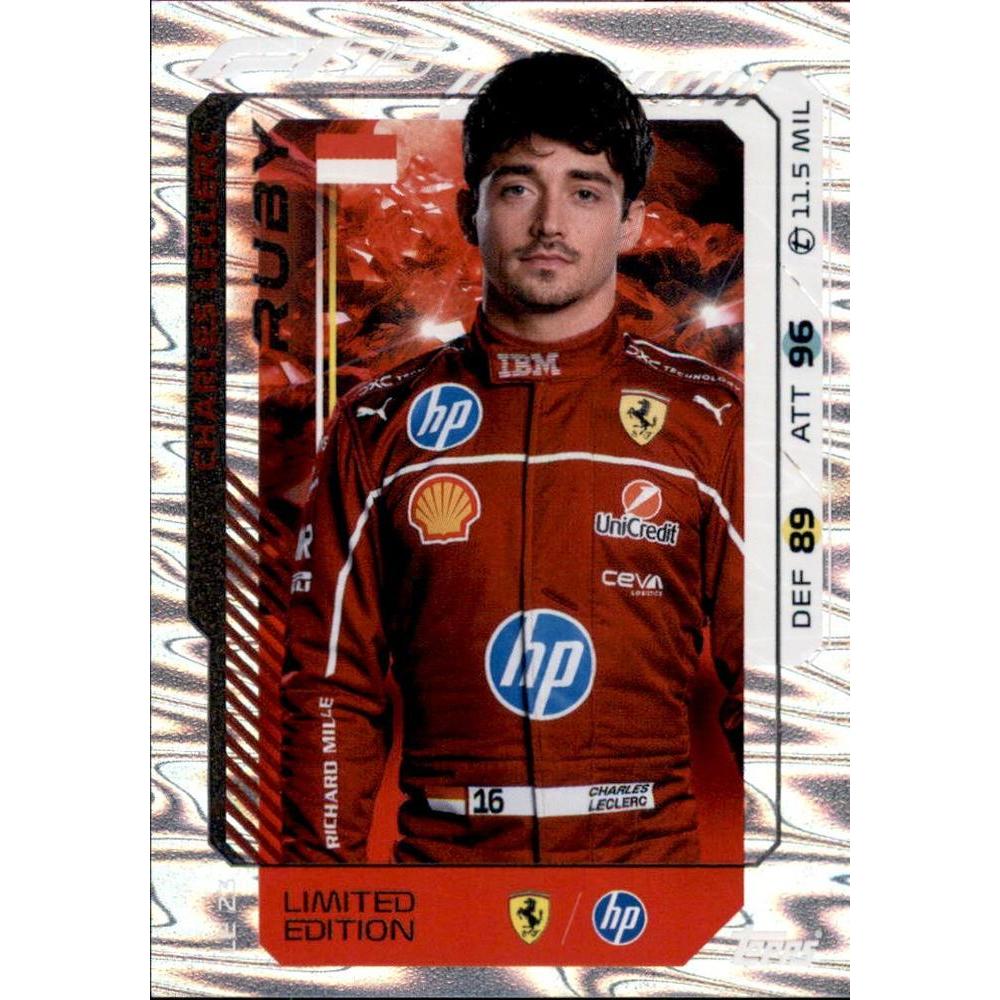 Thẻ Topps F1 Turbo Attax 2025 tay đua Charles Leclerc