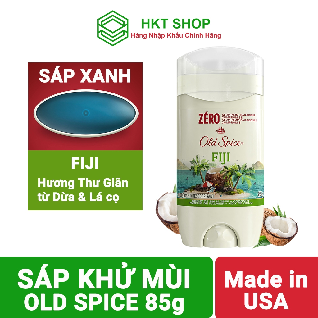 Lăn Sáp Khử Mùi Sáp Old Spice Fiji 85g (Sáp XANH) - HKT Shop