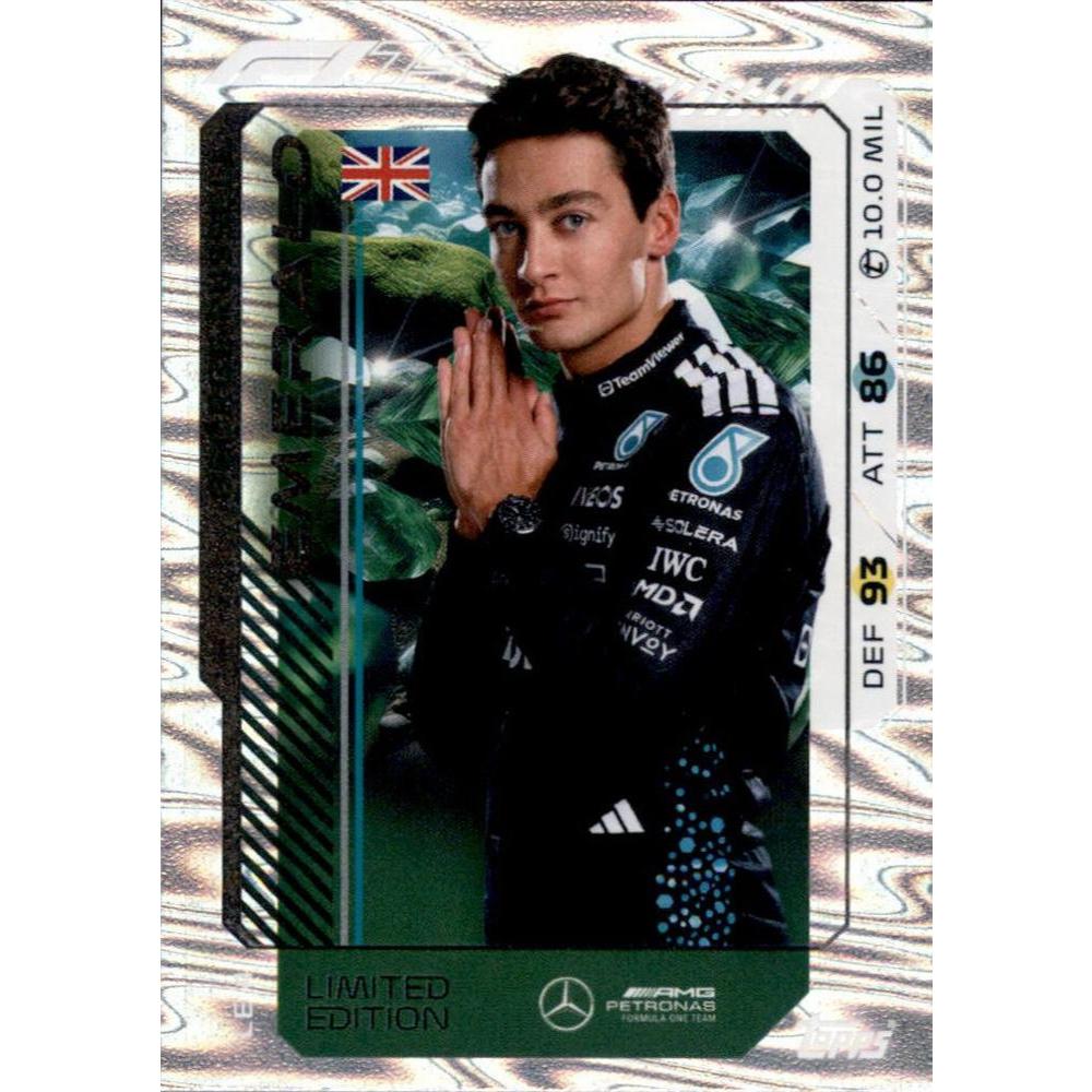 Thẻ Topps F1 Turbo Attax 2025 tay đua George Russell