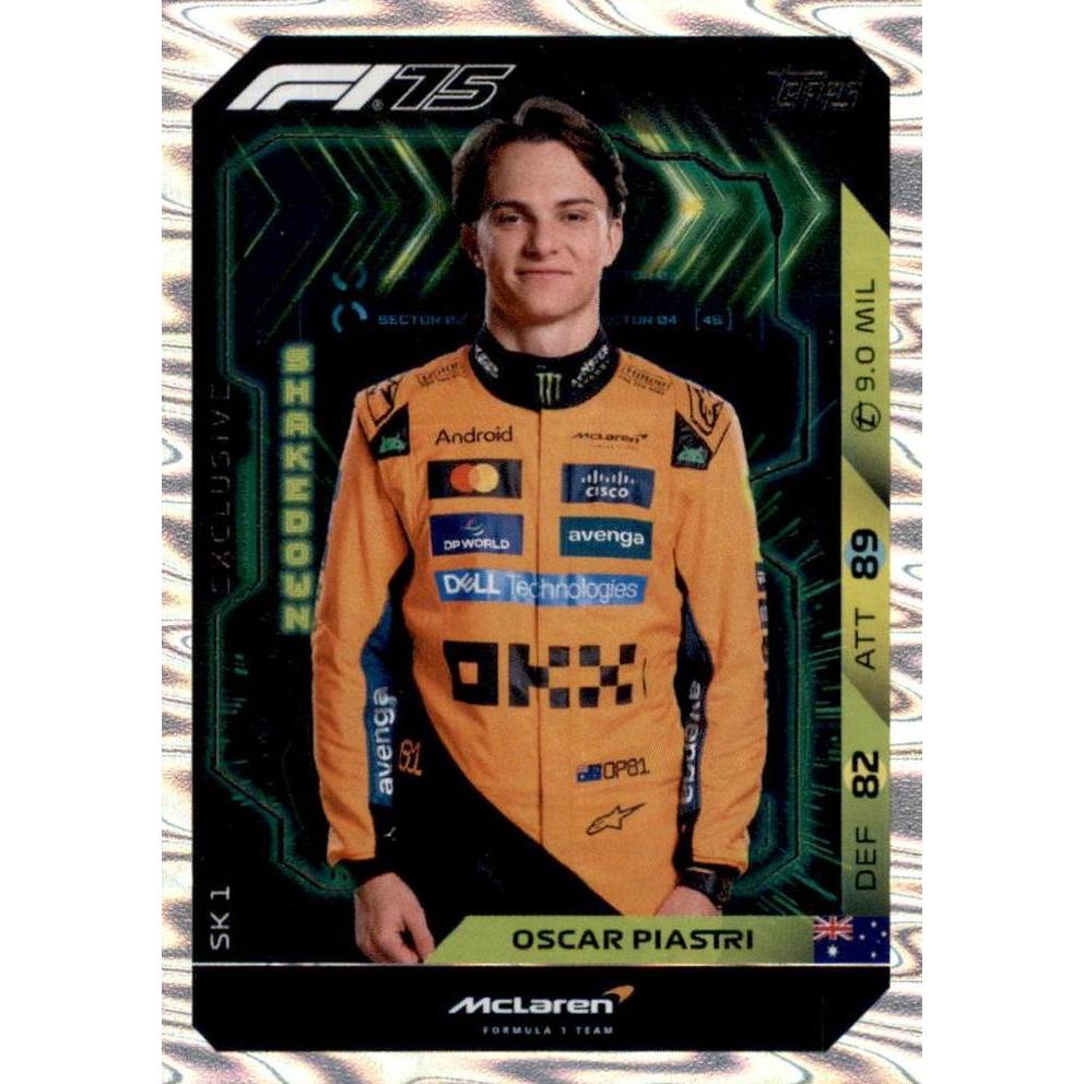 Thẻ Topps F1 Turbo Attax 2025 tay đua Oscar Piastri