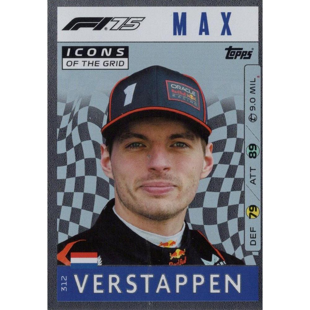 Thẻ Topps F1 Turbo Attax 2025 tay đua Max Verstappen
