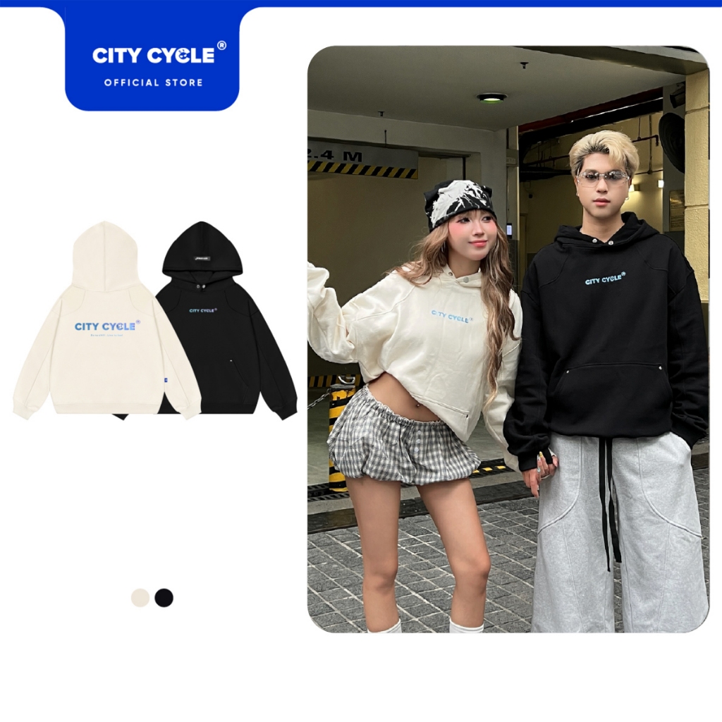 Áo hoodie nỉ bông boxy nam nữ mùa đông Local Brand Chính Hãng City Cycle Áo hoodie Fit To Chill