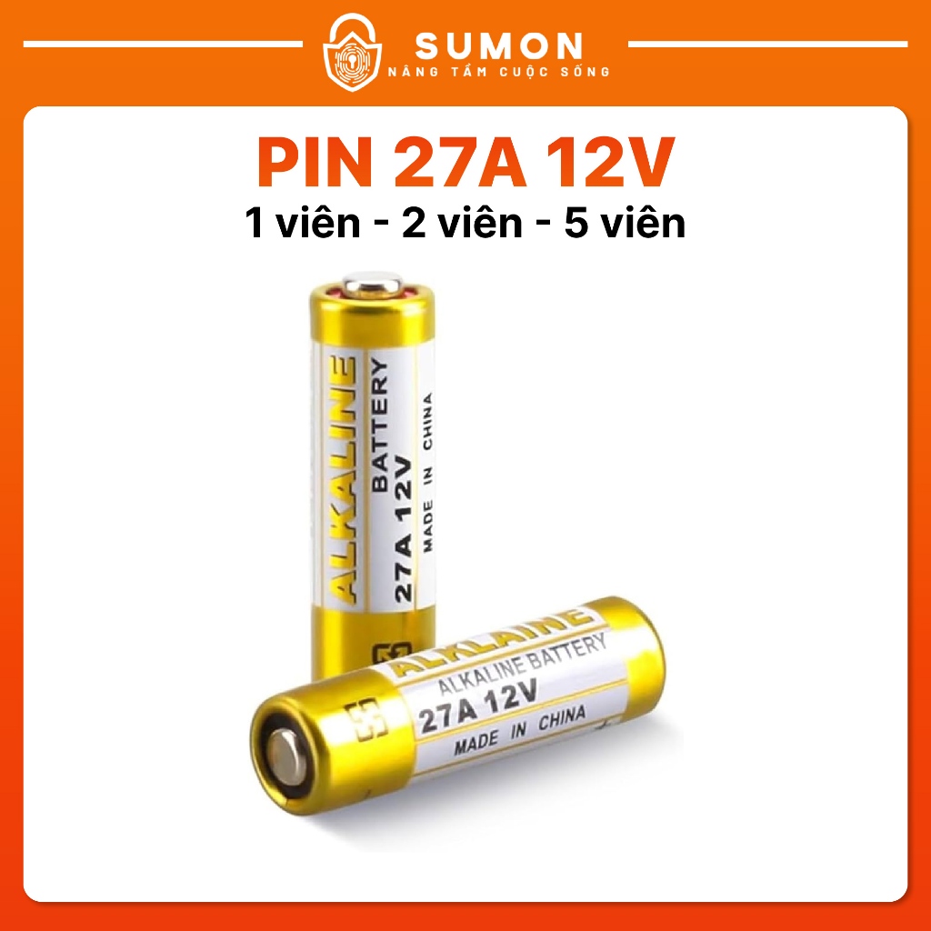 Pin Alkaline 27A-12V sử dụng cho các thiết bị điện, thiết bị báo động, thiết bị điều khiển