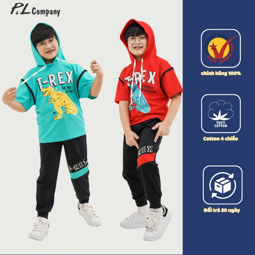 Bộ Quần Áo Thun Tay Ngắn Quần Dài Bé Trai (2-10 Tuổi) ZAKids ZAB0026