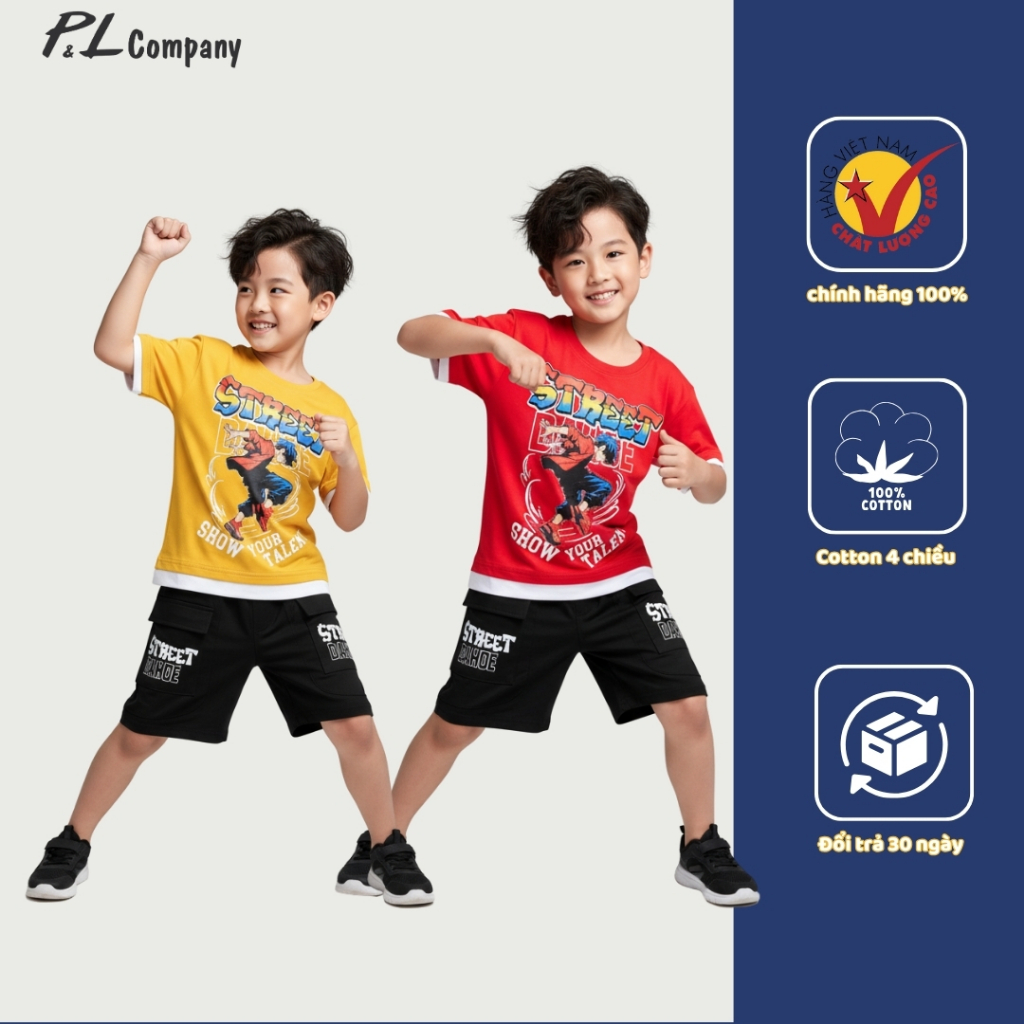 (SIZE 64KG)Bộ Quần Áo Bé Trai Thun Cotton 4 chiều Cao Cấp Mịn Mát Thoáng Mát ZAKids ZAB5043