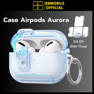  Vỏ Ốp Case AirPod Aurora Nam Châm Từ Tính Giá Đỡ Điện Thoại dành cho tai nghe 4 Pro Pro 2 Pro 3 