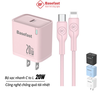 Bộ sạc nhanh 20W Basefast củ sạc PD20W chống quá tải nhiệt dùng cho Phone xr xs max 11 12 13 14 pro