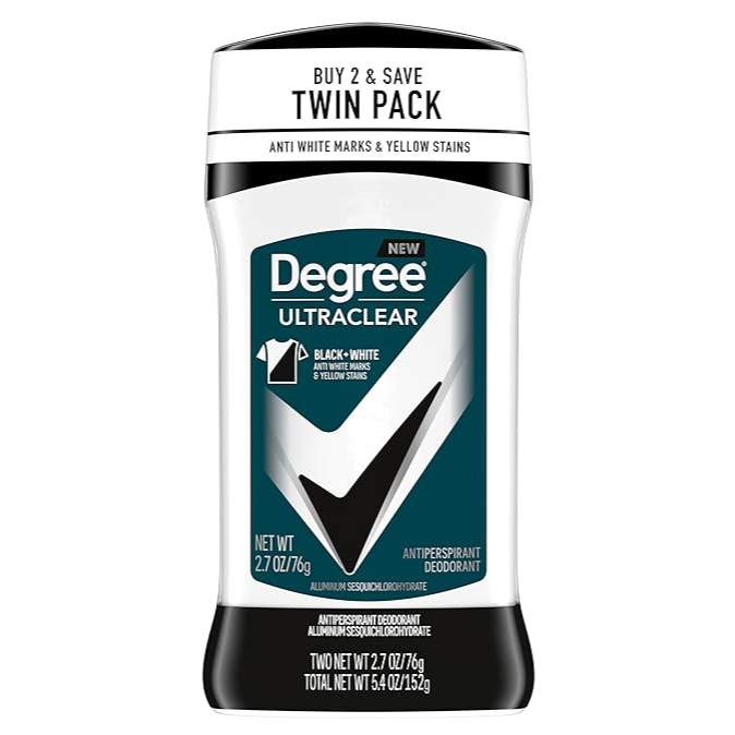 Lăn khử mùi nam Degree Men UltraClear Black+White giúp bạn tự tin suốt 72 giờ chính hãng us