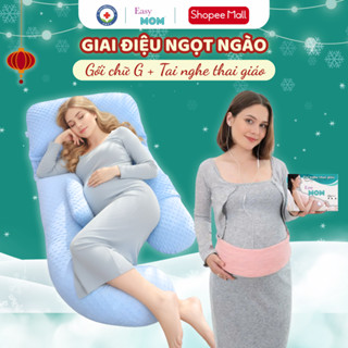   Giai điệu ngọt ngào  Combo tai nghe thai giáo hỗ trợ phát triền trí não cho bé và gối bầu chữ G giảm nhức mỏi cho mẹ 