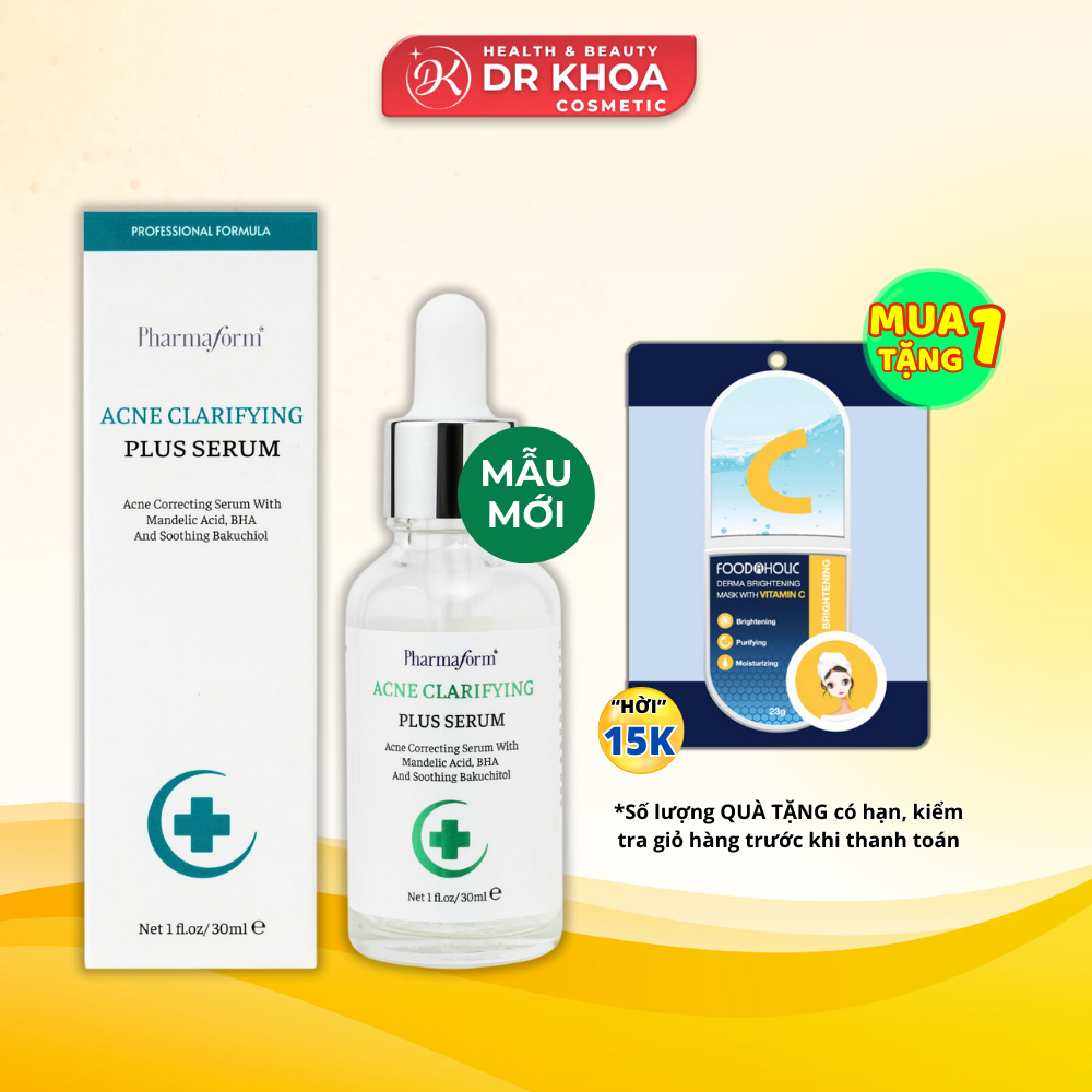 Serum Kiềm Dầu Giảm Mụn 2% BHA + Kẽm 1% ZinC PCA Pharmaform Acne Clarifying 30ml