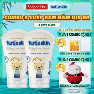  Combo 2 Kem bôi dịu da Kutieskin cho bé dịu mẩn ngứa hăm da muỗi côn trùng cắn ngừa thâm  T 30gr  