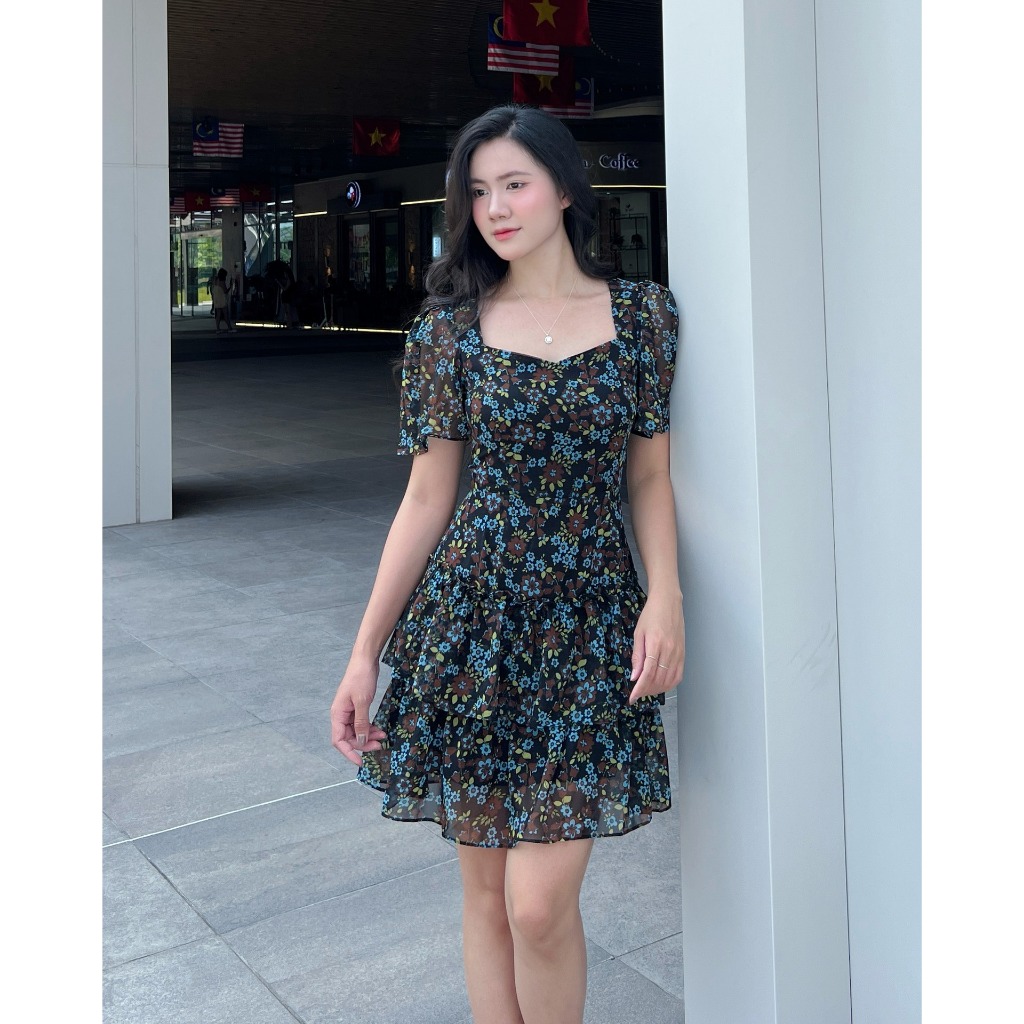 Coco dress xanh of Jasmine ( voan mềm)