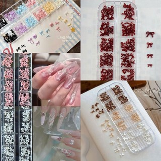  Sét nơ mix kiểu khay 12 ô nơ điệu nổi 