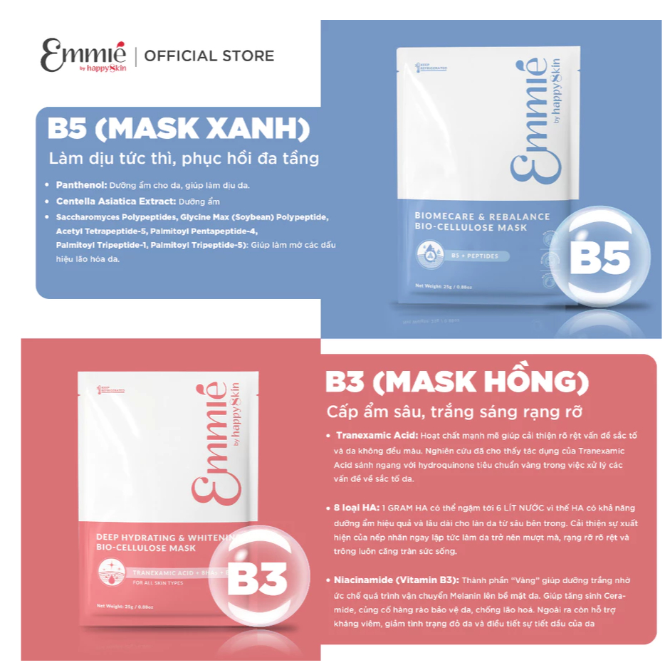 Mask Emmie dừa ( KHÔNG HỘP)
