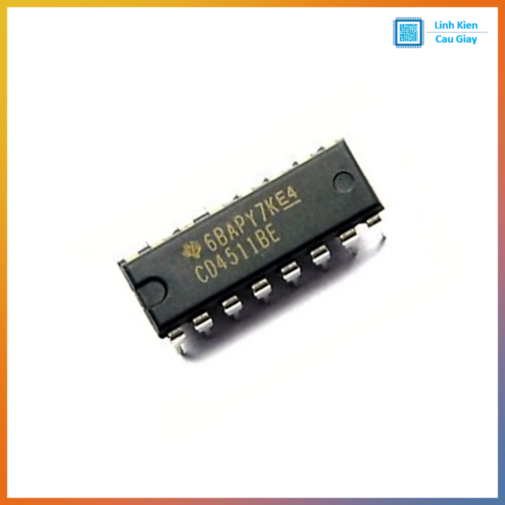 Linh kiện IC CD4511 IC giải mã BCD ra LED 7 đoạn