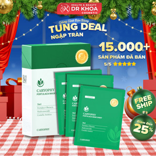  Combo 10 Miếng Mặt Nạ Caryophy Portulaca Mask Sheet Giảm Mụn Mờ Thâm Dưỡng Ẩm 22G 