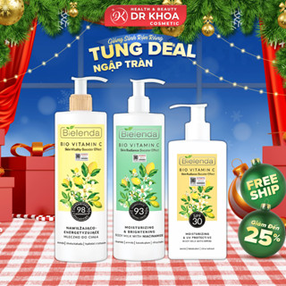  Sữa dưỡng thể trắng da Bielenda Bio Vitamin C Moisturizing And Toning Body Milk Niacinamide 400ml 