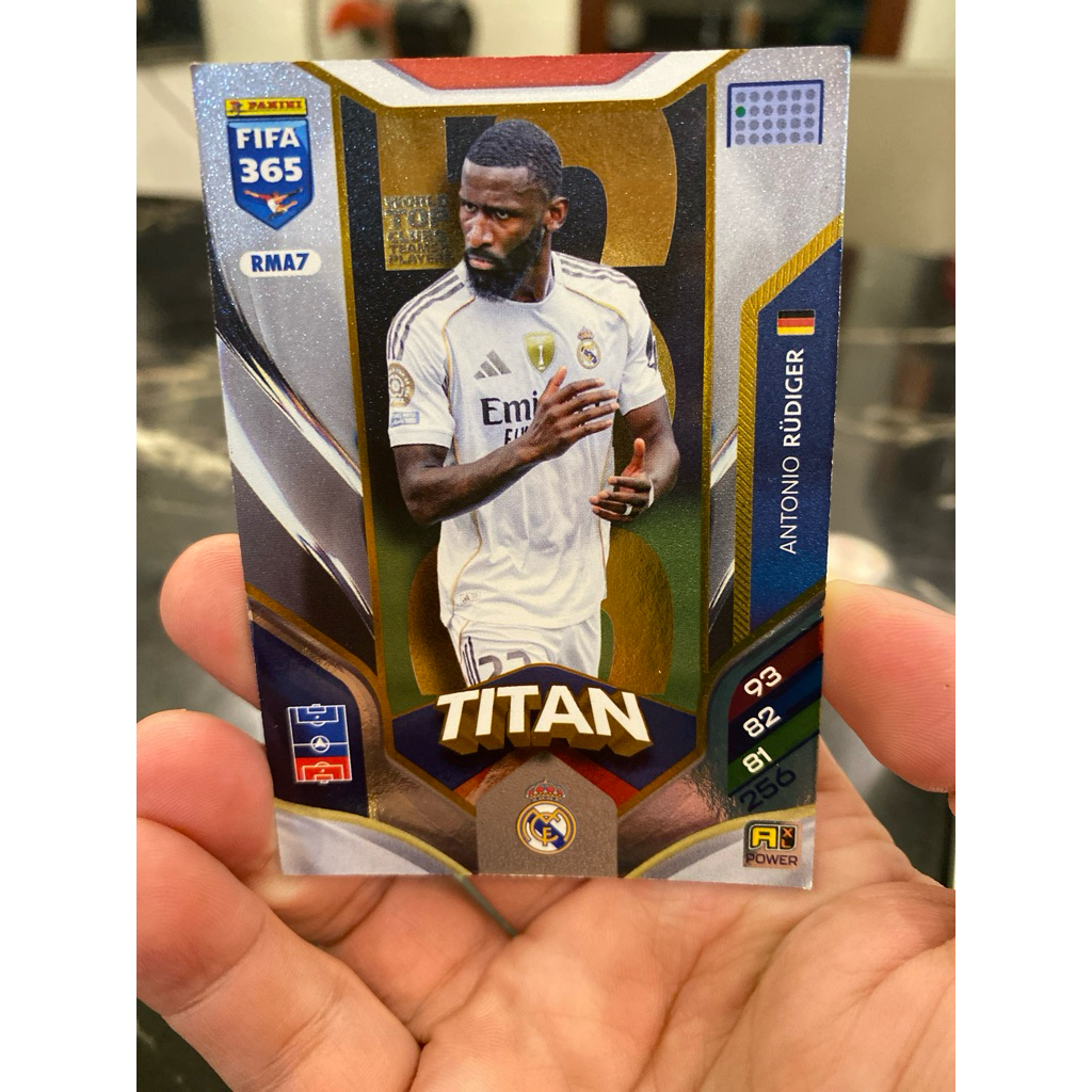 lThẻ Panini FIFA 365 – TITAN Antonio Rüdiger (Real Madrid)