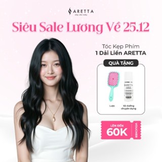  Tóc Kẹp Phím 1 DẢI LIỀN ARETTA Dáng Xoăn Lơi Xoăn Sóng Nước Thẳng Cụp Đuôi Giúp Dài Và Dày Tóc 