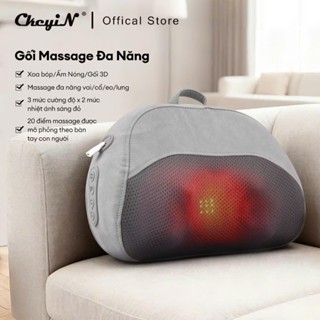 Gối Massage Cổ Vai Gáy Massage 3D Hồng Ngoại Đảo Chiều Giúp Giảm Đau Nhức,Máy Mát Xa Đa Năng Toàn Thân GMC01