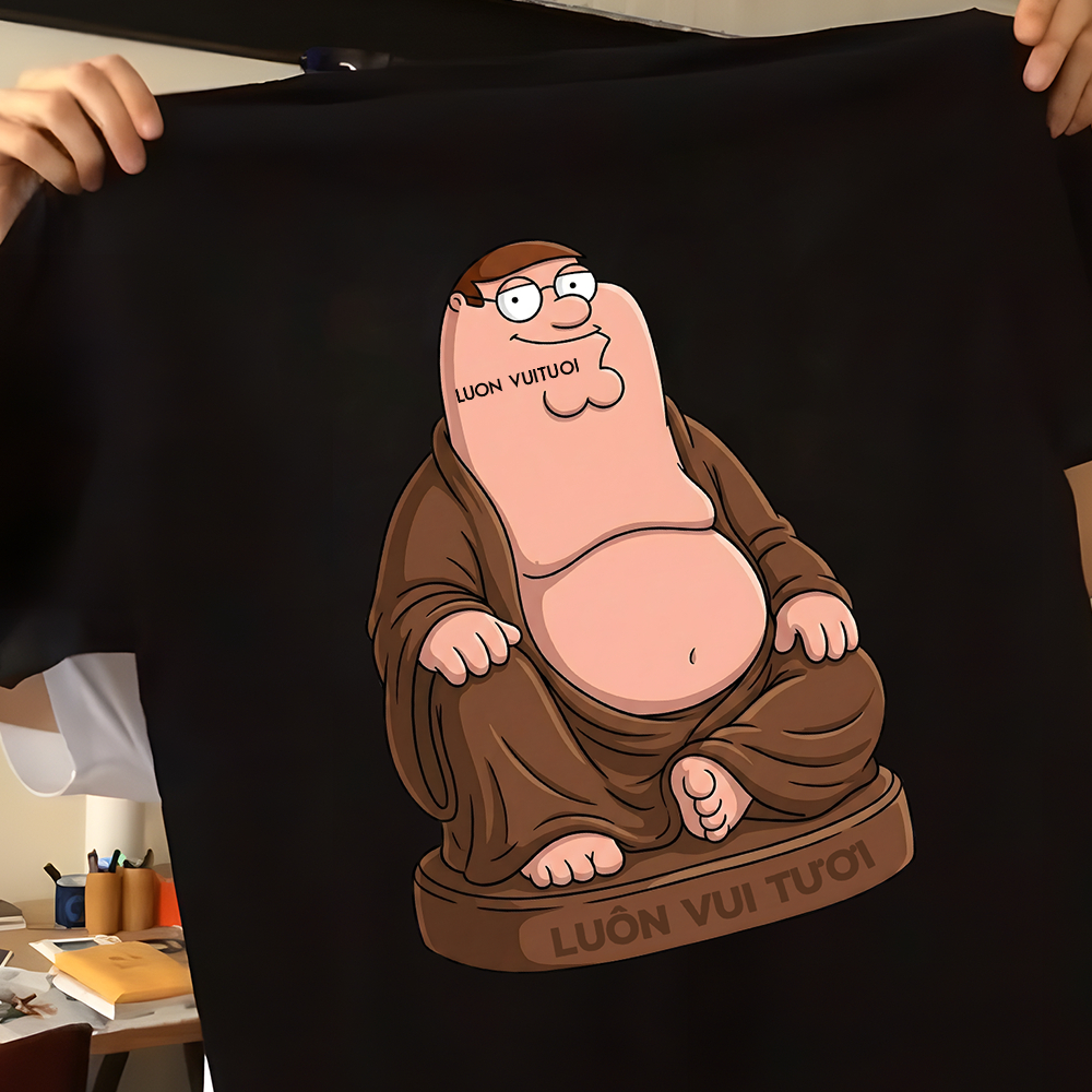 Áo Thun Vớ Vẩn Relaxed Fit Luon Vuituoi Quạc Mai "Peter Địa" - MH2301MH