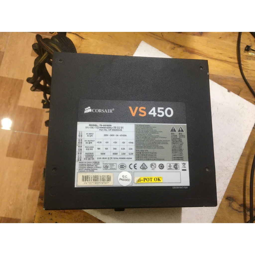 Nguồn máy tính Corsair VS 450 450w hàng chính hãng