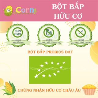 Bột bắp hạt mịn hữu cơ (bột ngô) Probios - Cho bé 6m+