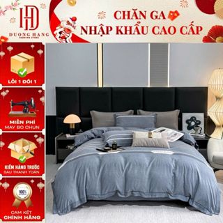   Sẵn chăn trần bông  Bộ Chăn Ga Gối Phủ Cotton Lụa Cao Cấp Mềm Mại Mát Mẻ MarkJacob Sang Trọng - Dương Hằng Bedding 