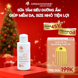   Mini  Sữa tắm dưỡng trắng siêu dưỡng ẩm Arganmidas Thiên Nhiên Argan Oil Hữu Cơ làm sạch và sáng nuôi dưỡng da 100ml 