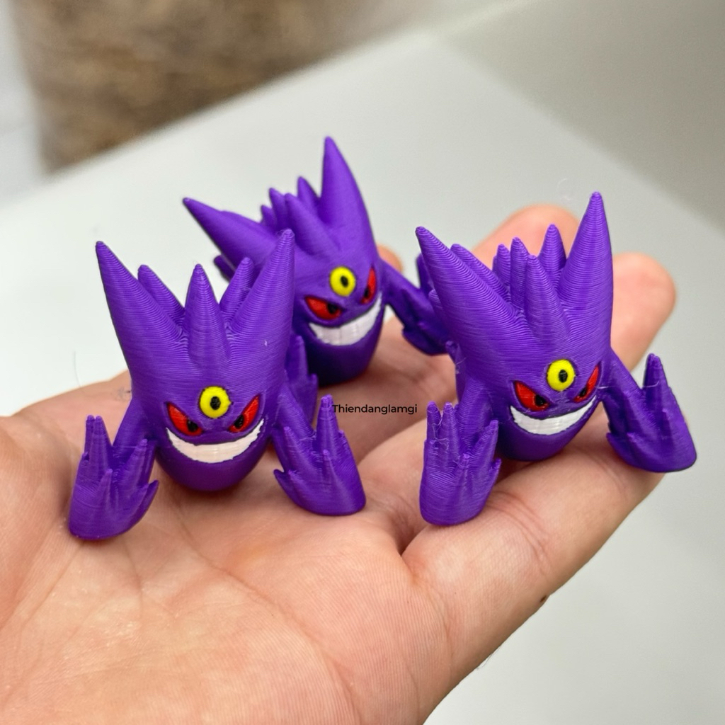 Mega Gengar Pokemon | Thiện đang làm gì | in 3D Đồ chơi Móc khoá | C02-02