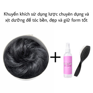 Búi Tóc Giả Xoăn Cao Cấp – Búi Tóc Cột Phồng Dày, Tạo Kiểu Nhanh Dễ Dùng Cho Nữ
