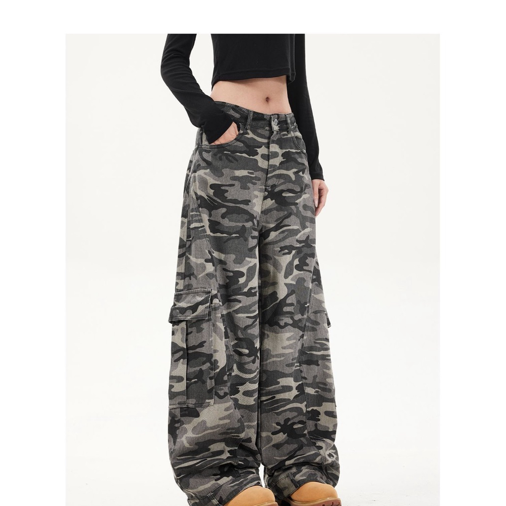 Quần Dài Túi Hộp Stressout Họa Tiết Rằn Ri Dáng Rộng – Quần Túi Hộp Unisex Phong Cách Streetwear | BigBuy360 - bigbuy360.vn