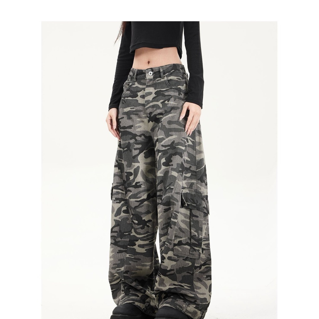 Quần Dài Túi Hộp Stressout Họa Tiết Rằn Ri Dáng Rộng – Quần Túi Hộp Unisex Phong Cách Streetwear | BigBuy360 - bigbuy360.vn