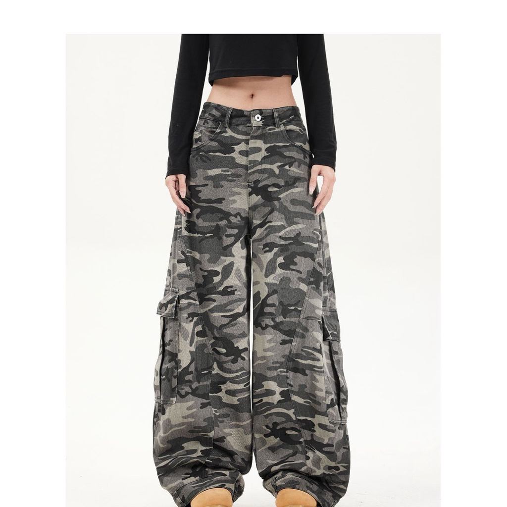 Quần Dài Túi Hộp Stressout Họa Tiết Rằn Ri Dáng Rộng – Quần Túi Hộp Unisex Phong Cách Streetwear | BigBuy360 - bigbuy360.vn