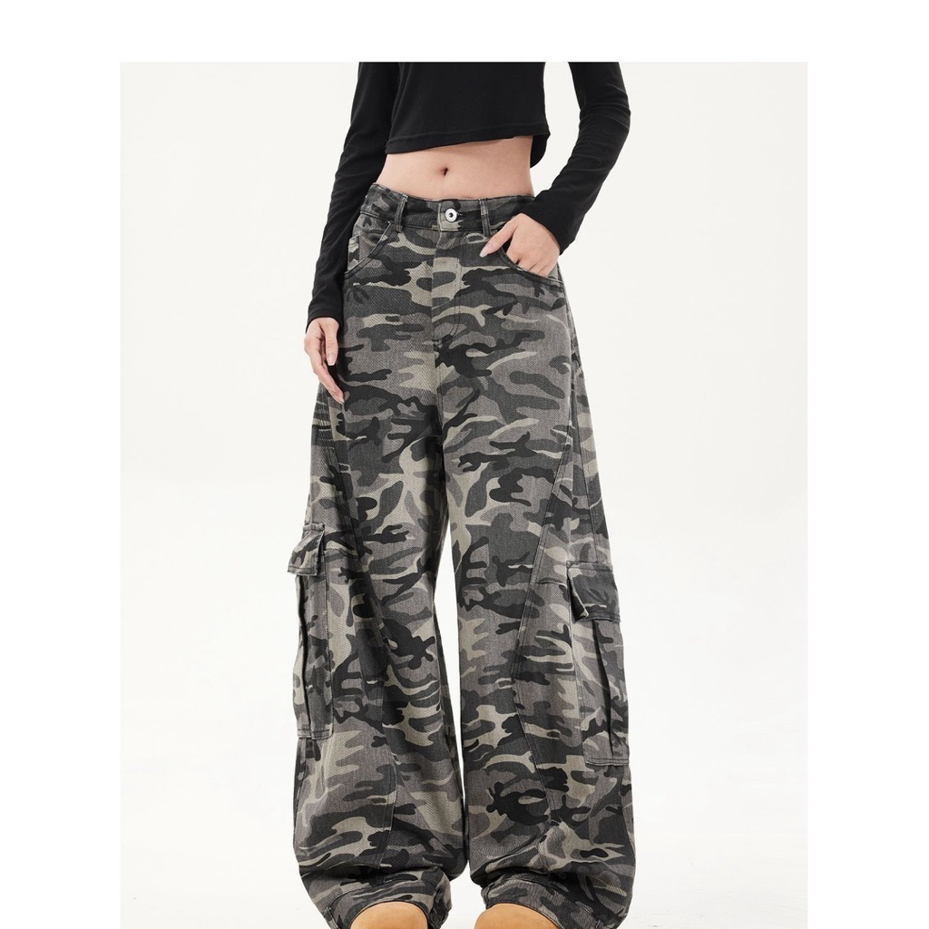 Quần Dài Túi Hộp Stressout Họa Tiết Rằn Ri Dáng Rộng – Quần Túi Hộp Unisex Phong Cách Streetwear | BigBuy360 - bigbuy360.vn