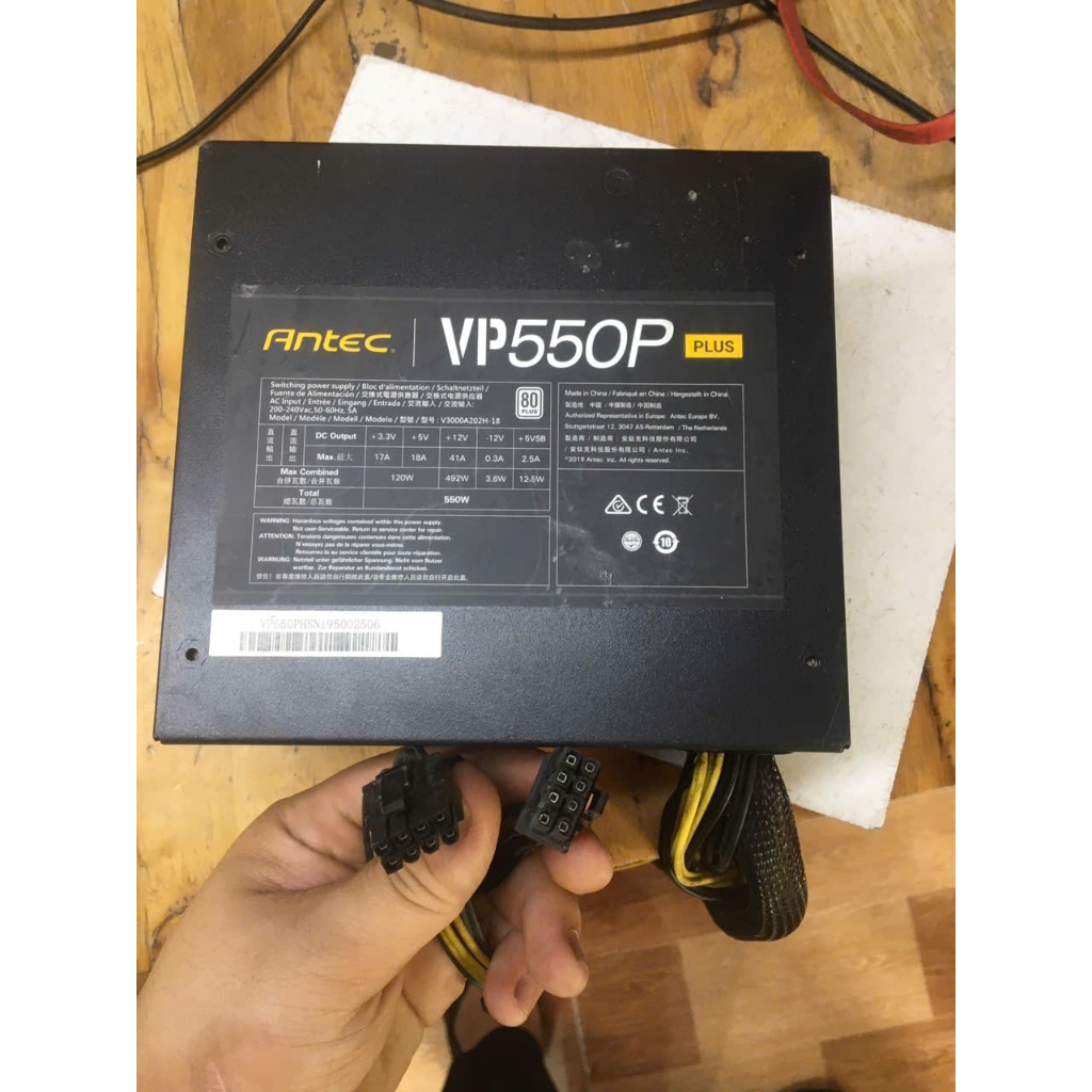 Nguồn  máy tính Antec VP550P 80Plus 550w hàng chính hãng