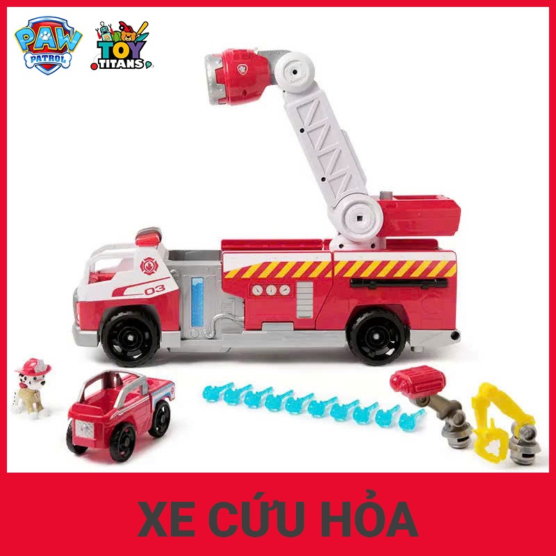 Đội chó cứu hộ PAW PATROL - Xe cứu hỏa - Hàng chính hãng