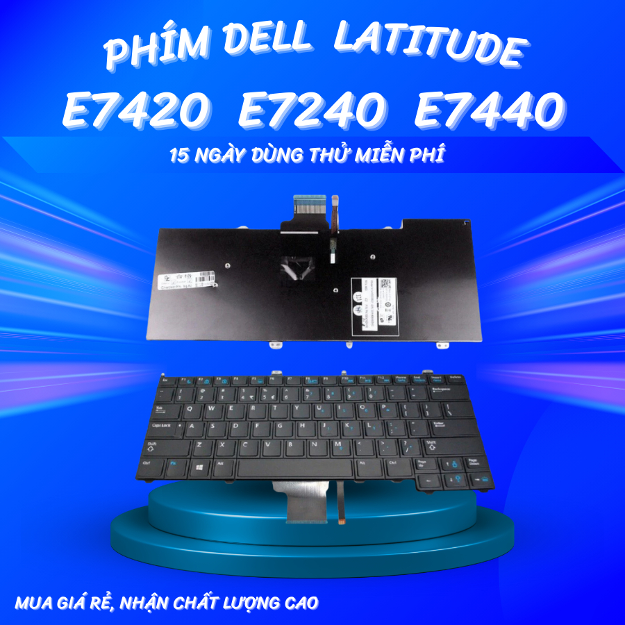 Bàn phím Laptop Dell Latitude 12 7000 E7240 E7420 E7440 7420 7240 7440 Phím Dell Latitude 7000 7240 