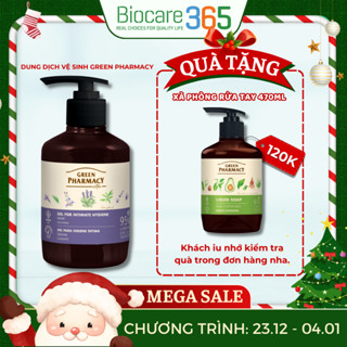  Dung Dịch Vệ Sinh Phụ Nữ "Green Pharmacy" Kháng Khuẩn chiết xuất Cây Xô Thơm 370ml 
