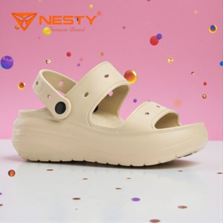   NE51  Dép Sandal Nữ NESTY Đế Cao 6cm - Đúc Nguyên Khối EVA Siêu Nhẹ Tôn Dáng Đi Học Đi Chơi  Tặng 10 Charm 3D   