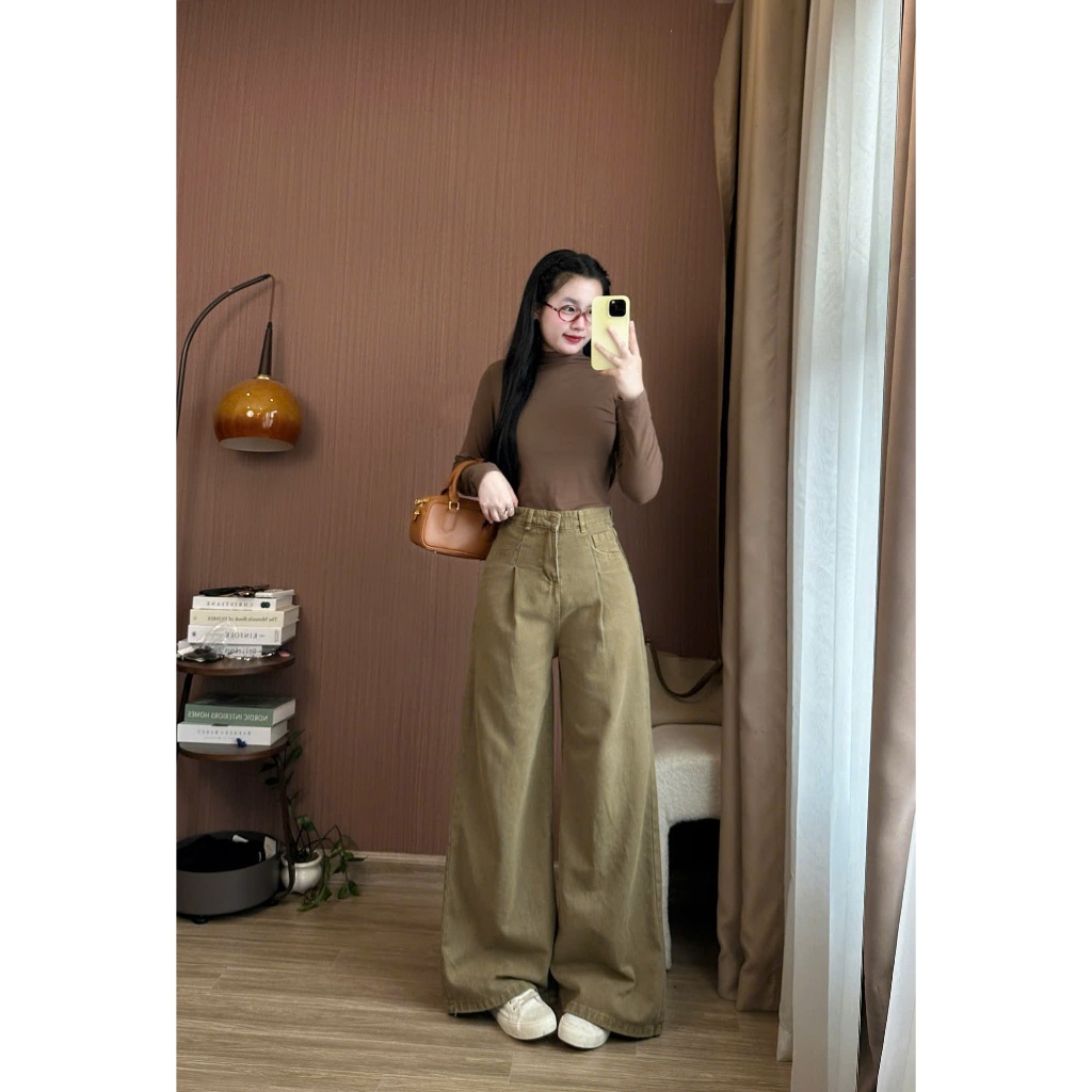 Quần Jean Nữ Ống Rộng Hari Lưng Cao Phong Cách | BigBuy360 - bigbuy360.vn