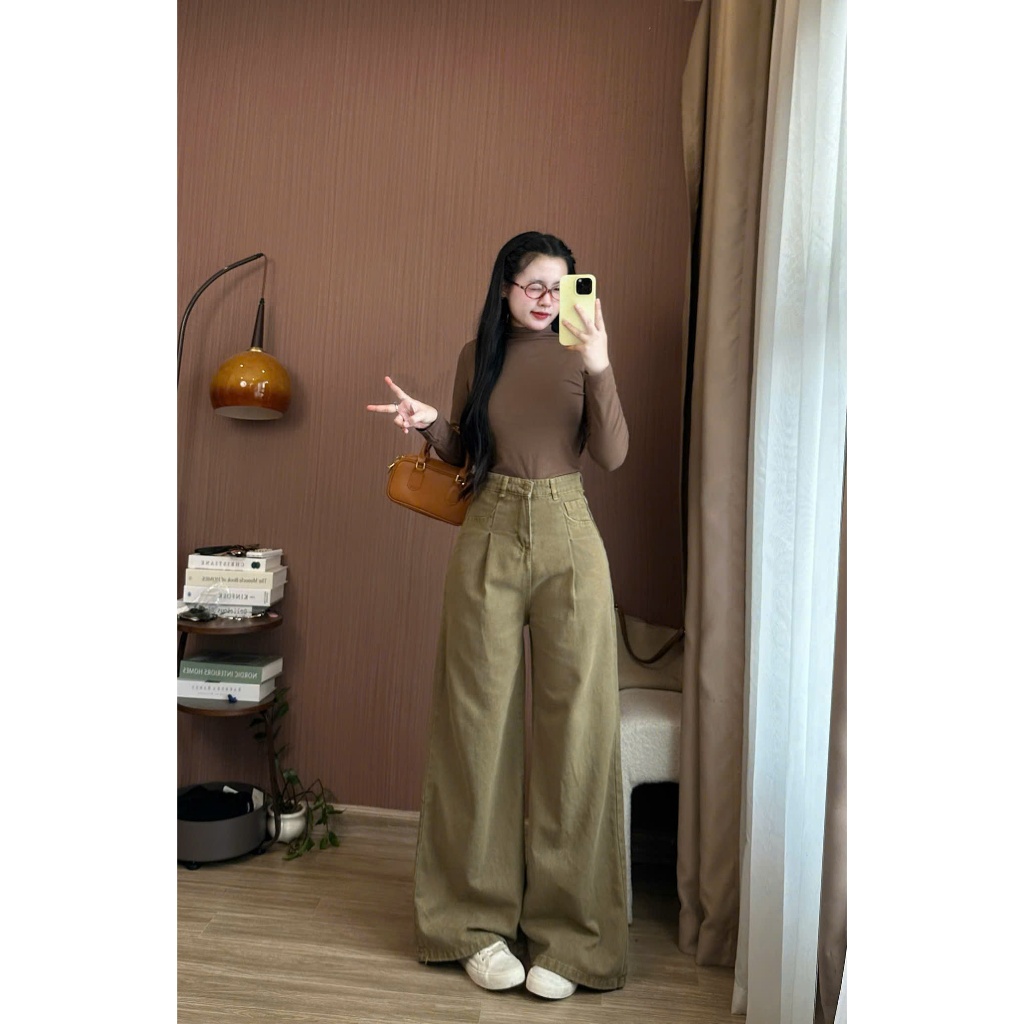 Quần Jean Nữ Ống Rộng Hari Lưng Cao Phong Cách | BigBuy360 - bigbuy360.vn