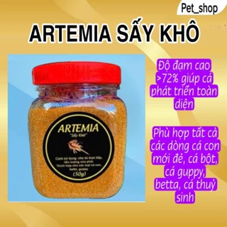  ARTEMIA sấy khô giàu dinh dưỡng - TOP 1 thức ăn cho cá con 20-200g. 