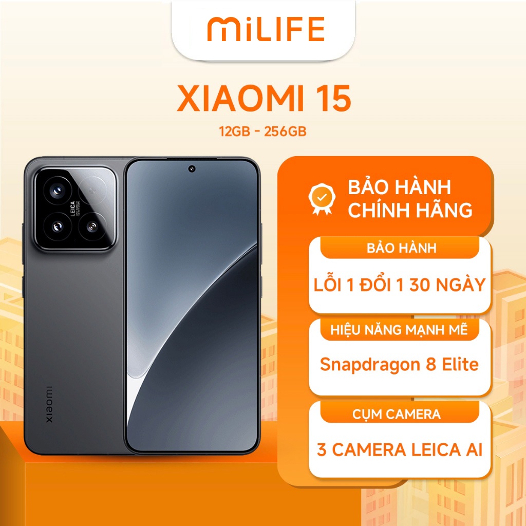 Điện Thoại Xiaomi 15 12GB 256GB Chính Hãng BH 24 Tháng