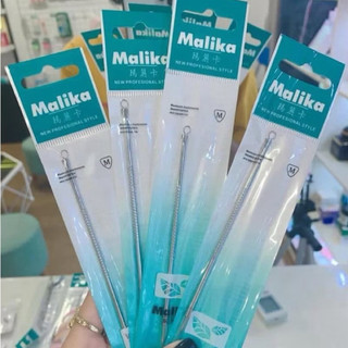 Combo 25 Que nặn mụn Malika  Cây lấy mụn 2 đầu nhọn và tròn chất liệu thép không gỉ